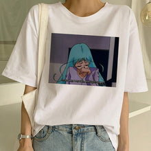 Load image into Gallery viewer, Funny Sailor Moon Summer Fashion tshirt Women Harajuku Short Sleeve Fun Ulzzang T-Shirt Cute Cat Tshirt Cartoon Top Tees Female